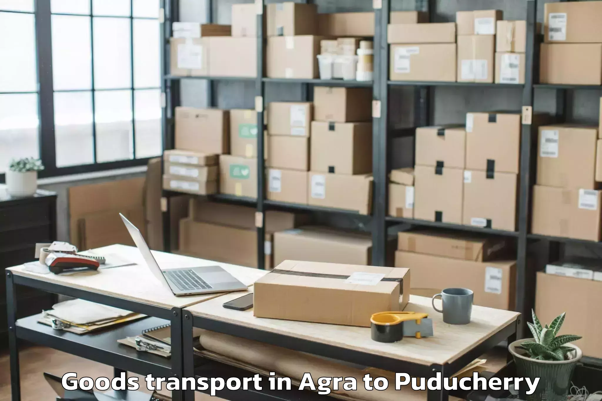 Affordable Agra to Sri Balaji Vidyapeeth Puducher Goods Transport